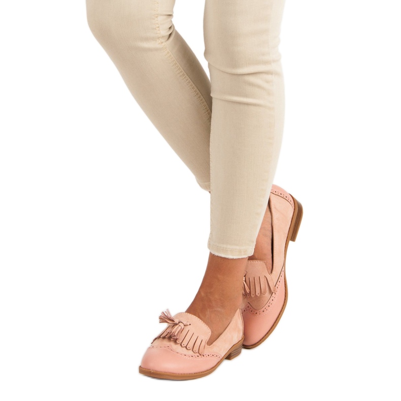 SDS Rosa Loafers Med Fransar 2