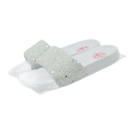 Profilerade tofflor Big Star glitter vit grå 4