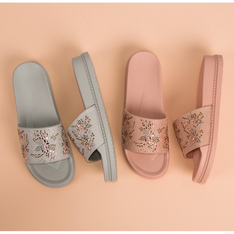 Kvinnliga flip-flops rosa 1