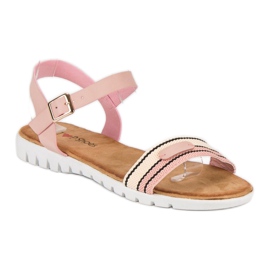 Top Shoes Casual damsandaler rosa 2