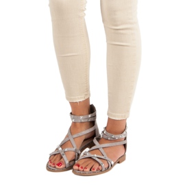 Bello Star Sandaler med dragkedja grå 1