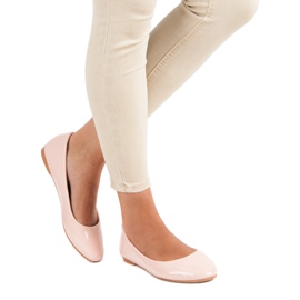 Diamantique Lackerade ballerinor rosa 1