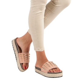 Anesia Paris Rosa espadrillotofflor 1