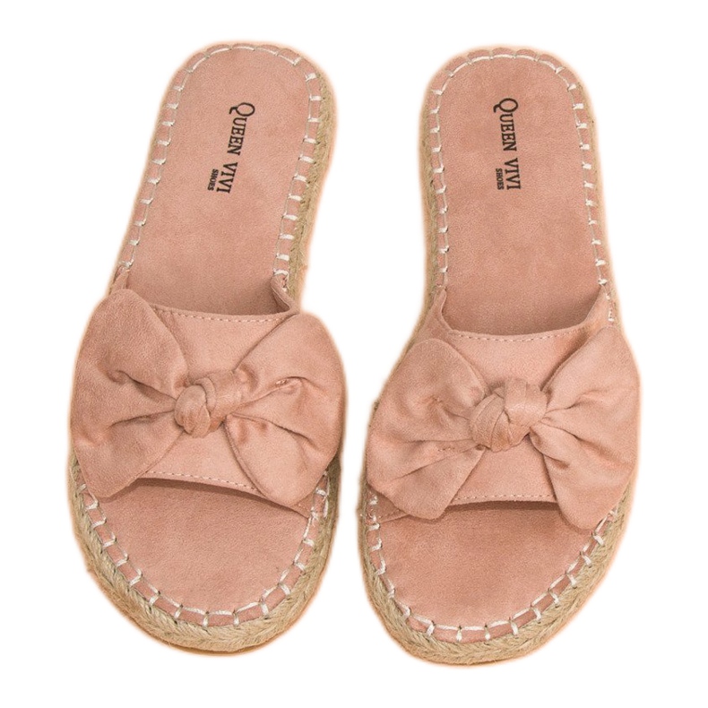 Queen Vivi Mocka espadrilles flipflops rosa 1