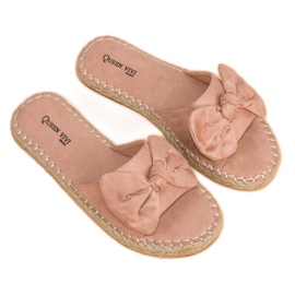 Queen Vivi Mocka espadrilles flipflops rosa 2