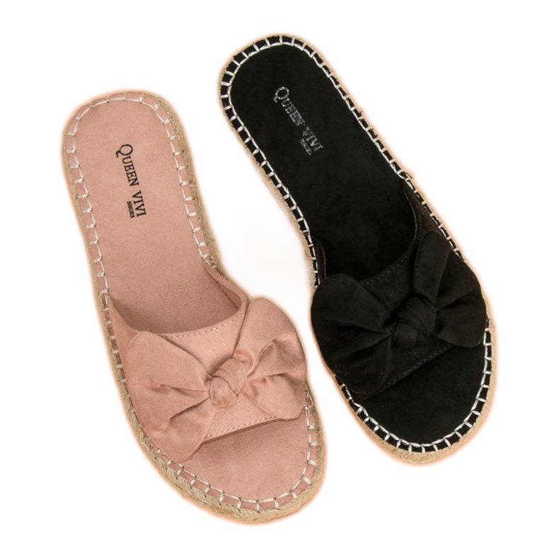 Queen Vivi Mocka espadrilles flipflops svart 1