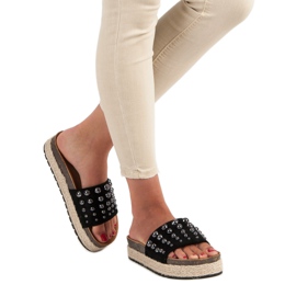 Sergio Todzi Modetofflor för kvinnor svart 2