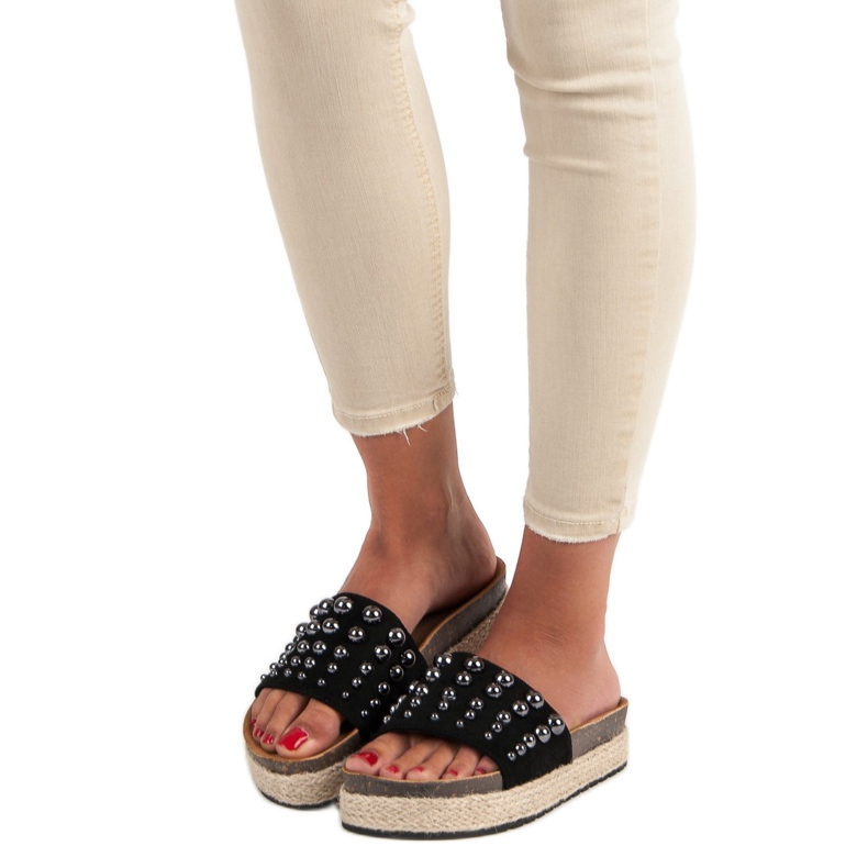 Sergio Todzi Modetofflor för kvinnor svart 1