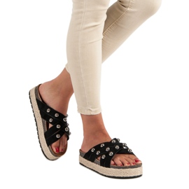 Sergio Todzi Tofflor med strass svart 1