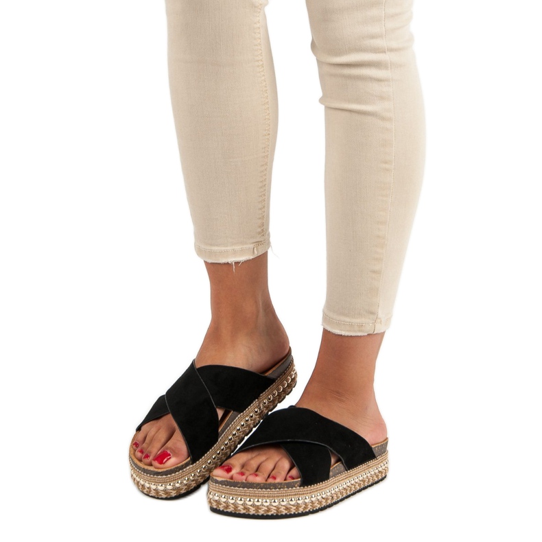 Bello Star Plattformsflipflops svart 1