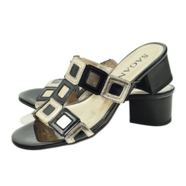 Svarta och guld Sagan tofflor 3