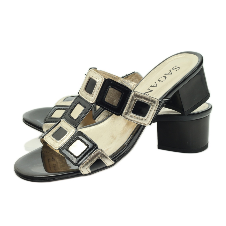 Svarta och guld Sagan tofflor 3