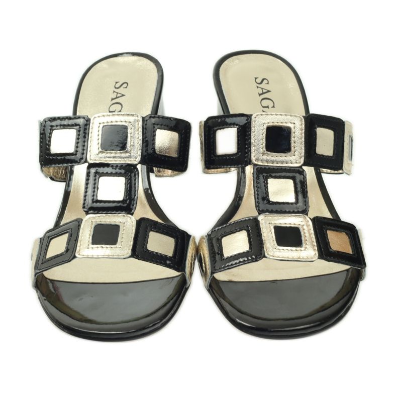 Svarta och guld Sagan tofflor 4