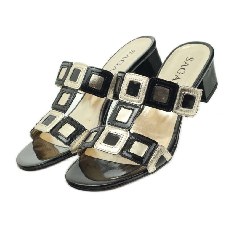 Svarta och guld Sagan tofflor 5