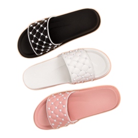 Snygga damtofflor rosa 2