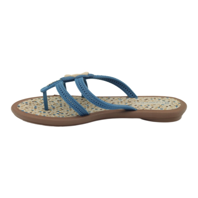 Rider Flipflops, barnflipflops med vattenblomma, Grendha, blå 2