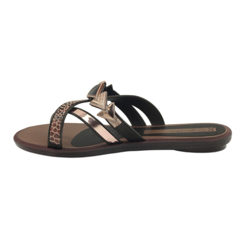 Ipanema Damtofflor flipflops med Grendha-stenar brun 3