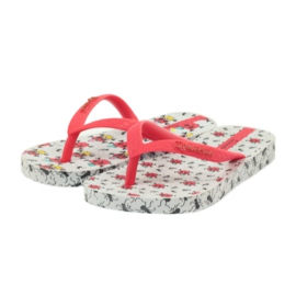Tofflor barnskor Ipanema 81264 flipflops för vatten vit röd 4