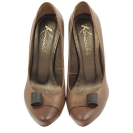 Kaniowski 125 pumps i brunt läder 5