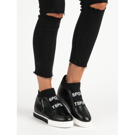 Svarta sneakers med dragkedja 1