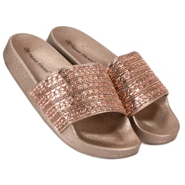 Eleganta rosa tofflor 1