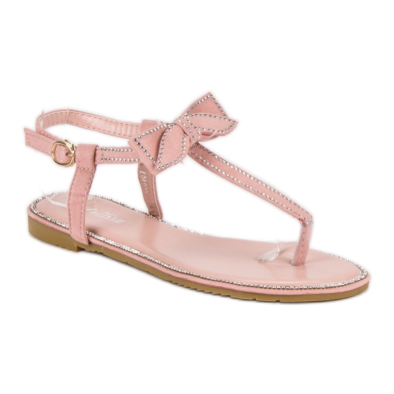 Melisa Flip-flops sandaler med rosett rosa 1