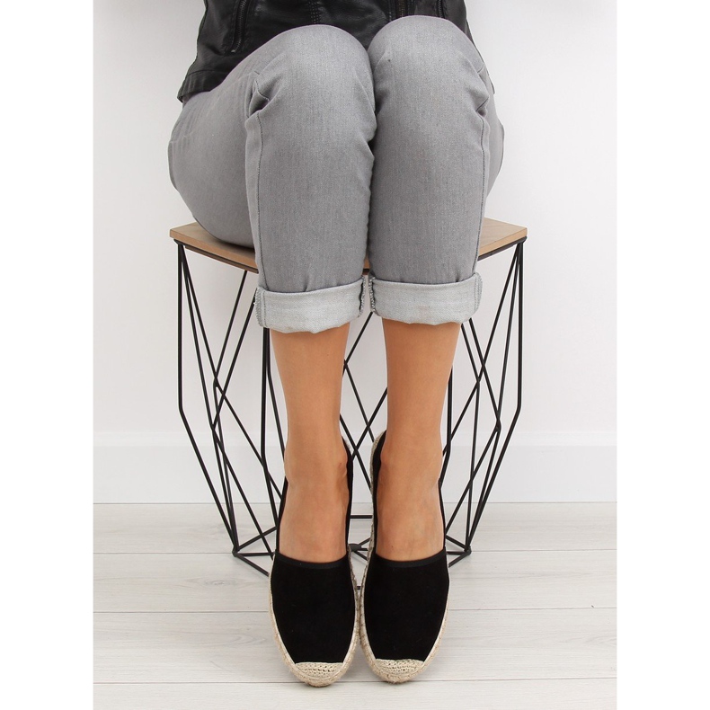 Svarta espadrillor för kvinnor BB10P svarta 2