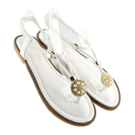 Vita sandaler för kvinnor 7537 vita 2