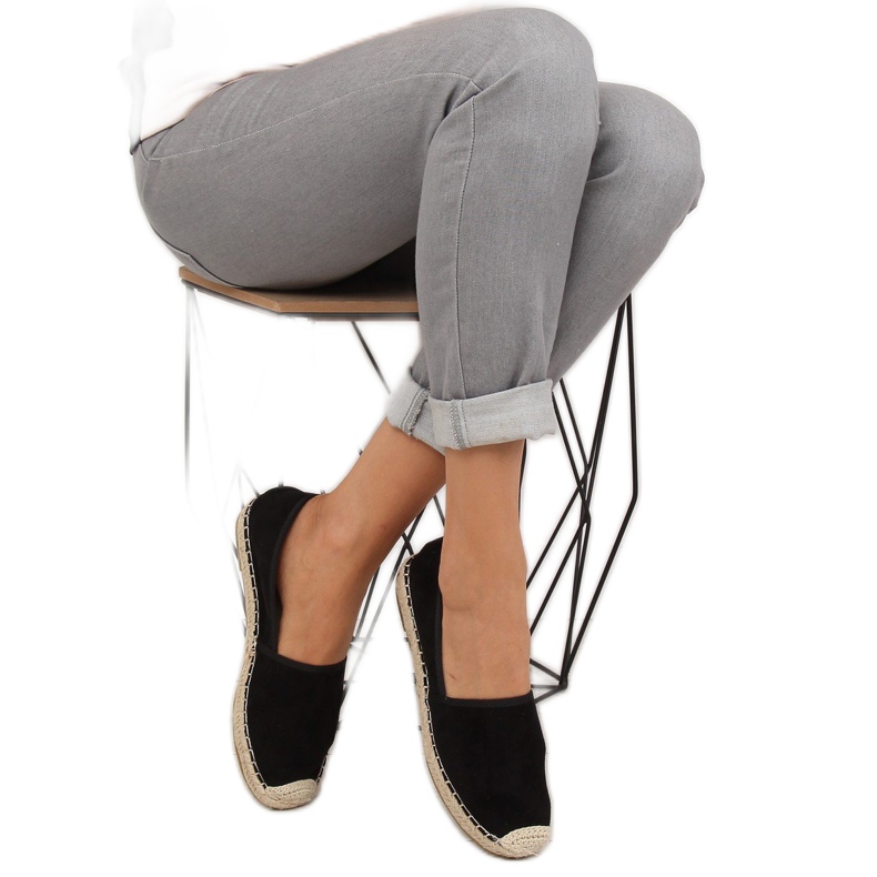 Klassiska BB05P svarta espadrillor 1