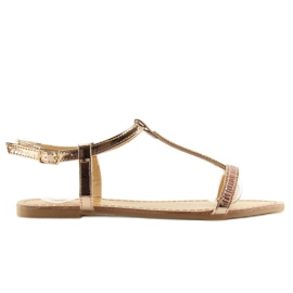 Sandaler med rosa cubic zirconias SY644 2