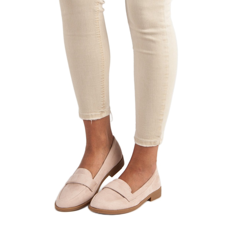 Small Swan Loafers i mocka brun 1