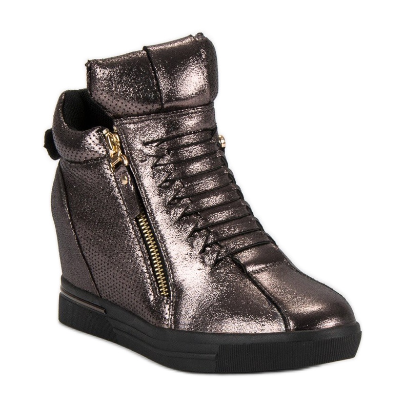 Mörkgrå sneakers mångfärgad 1