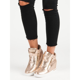 Wedge sneakers gul 2