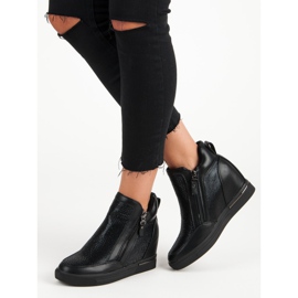 Sneakers på dragkedjan svart 1