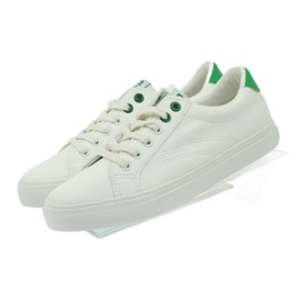 Vita sneakers BIG STAR 274209 grön 4