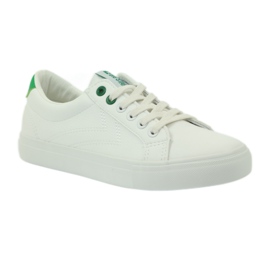 Vita sneakers BIG STAR 274209 grön 2