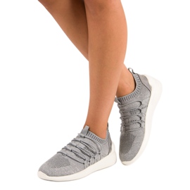 Kylie Textil Slip-On Sportskor grå 1