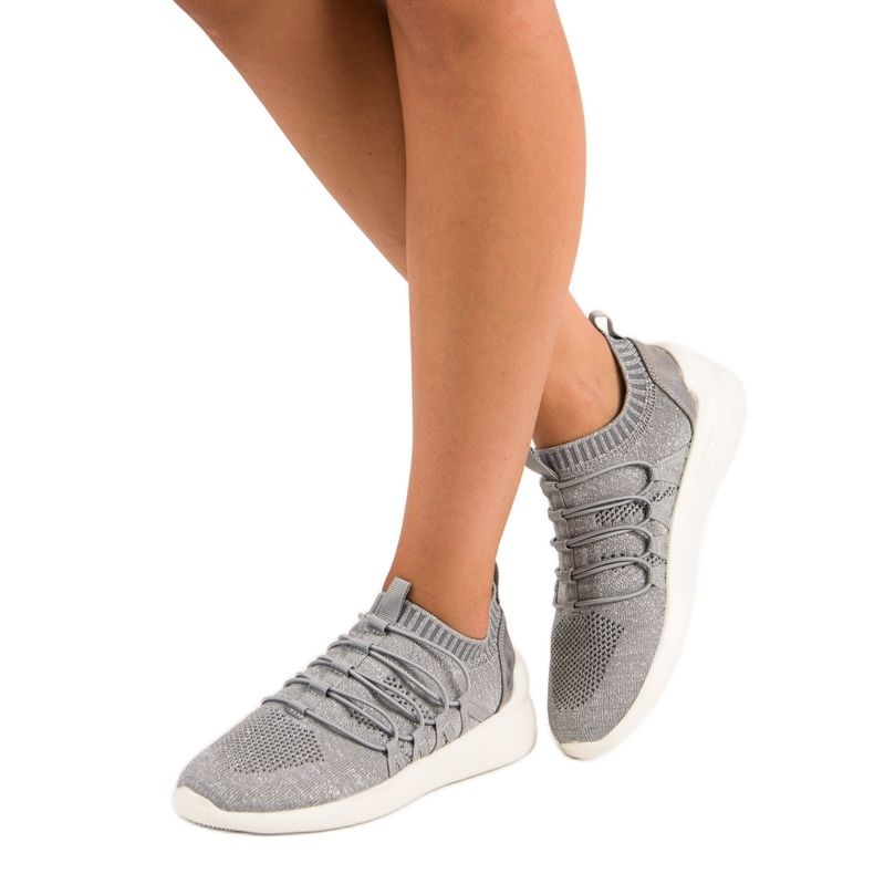Kylie Textil Slip-On Sportskor grå 1