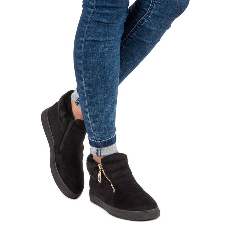 Sport Svarta sneakers ovanför ankeln 2