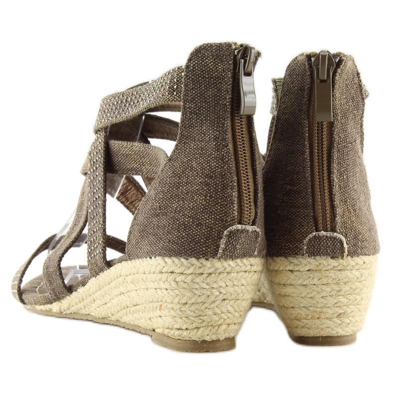 Sandaler espadrillor ME11783 kaffe brun 2