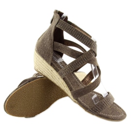 Sandaler espadrillor ME11783 kaffe brun 1