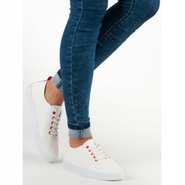 Kylie Openwork Tied Sneakers vit 2