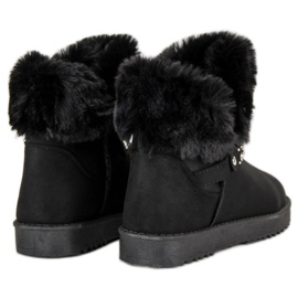 Seastar Mukluki med päls svart 1