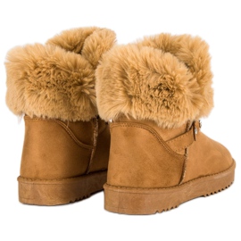 Seastar Mukluki med päls brun 1