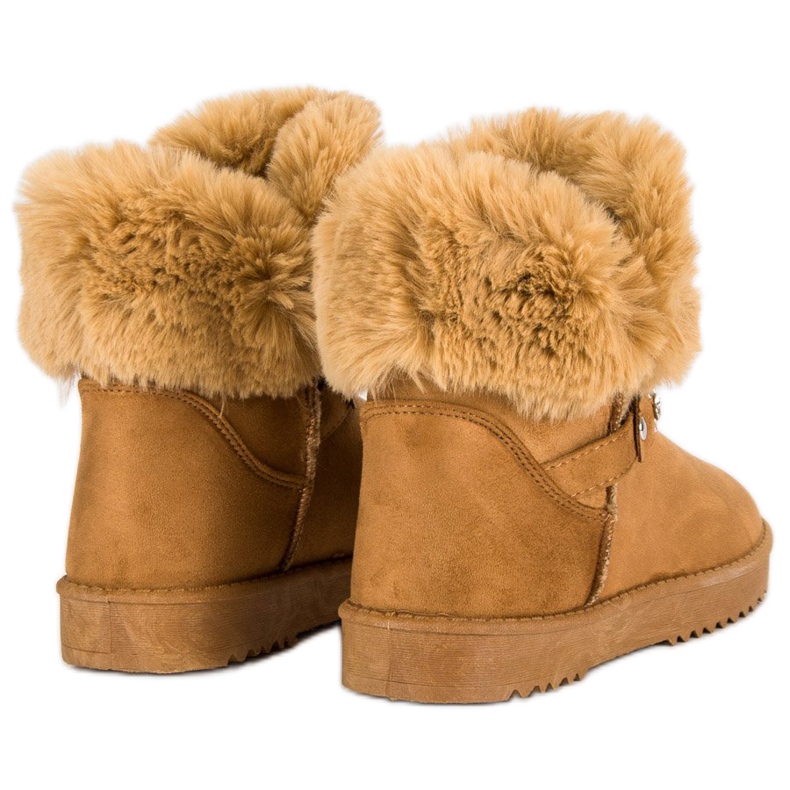 Seastar Mukluki med päls brun 1