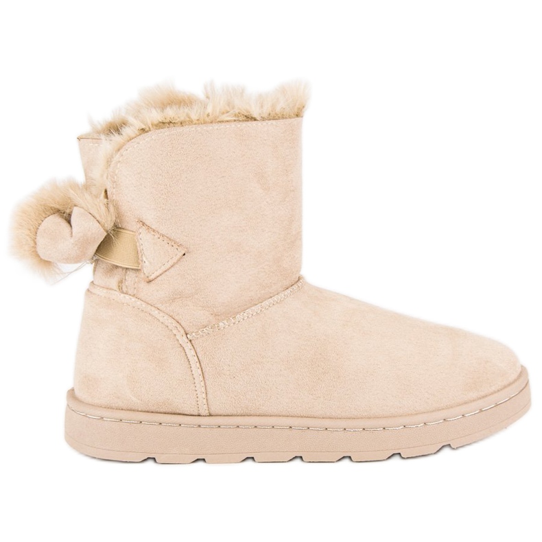 Beige snökängor för damer 1