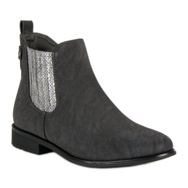 Vinceza Eleganta Booties Jodhpur -stövlar grå 1