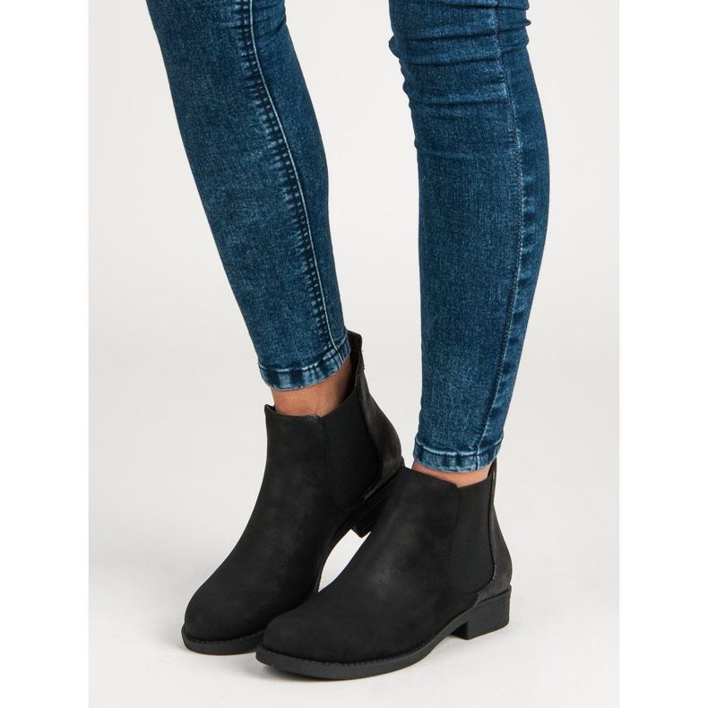 Filippo Casual Chelsea-stövlar för kvinnor svart 1