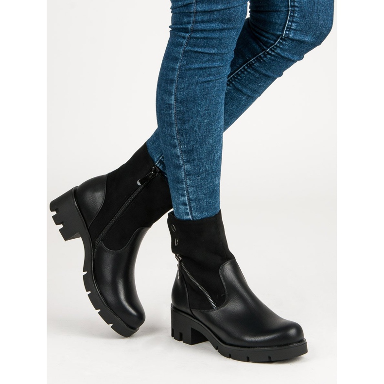 Filippo Bekväma stövlar med skydd svart 2