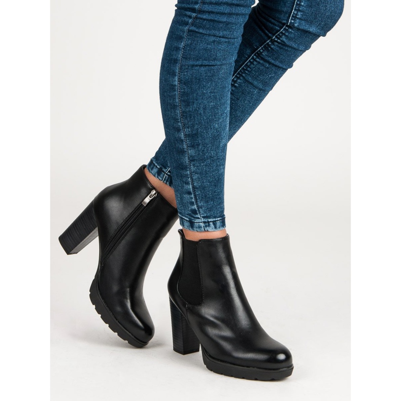 Filippo Bekväma stövlar på stolpen svart 1